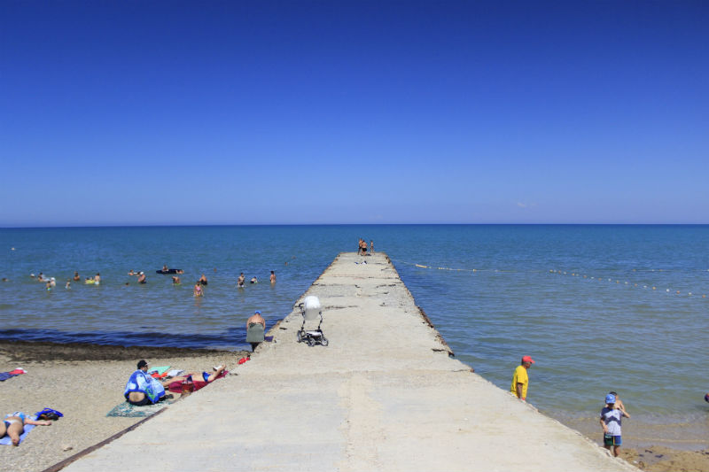 Отдых в Песчаном Крым - пляж